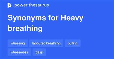 another word for heavy breathing.